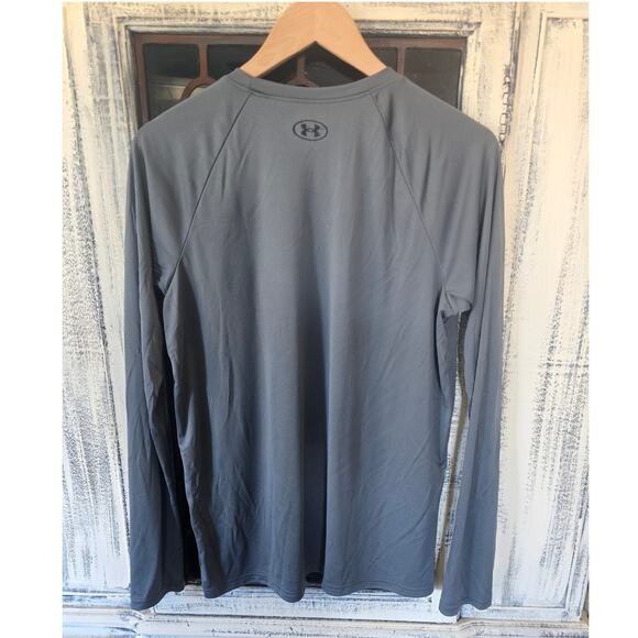 Under Armour Gray Long Sleeve Tee - YXL New - Picture 2 of 4